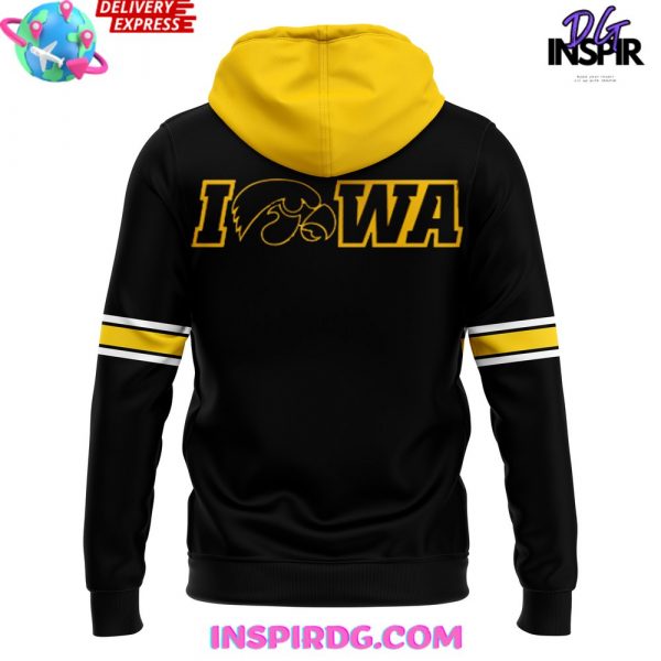 Iowa Hawkeye Football Pullover 2024 Yellow Hoodie