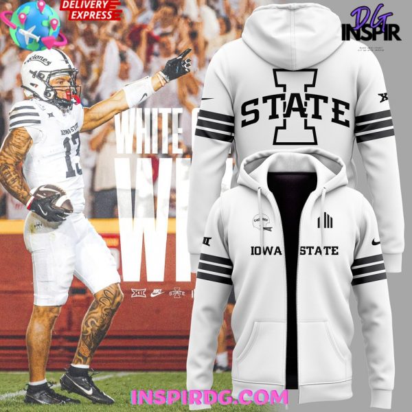 Iowa State Cyclones Whiteout Game 2024 Zip Hoodie