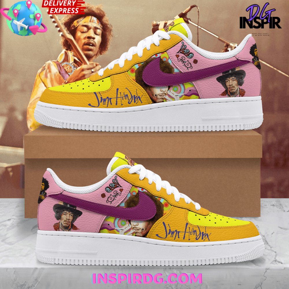Jimi Hendrix Guitarist Limited Edition Nike Air Force 1 Jimi Hendrix Guitarist Limited Edition Nike Air Force 1