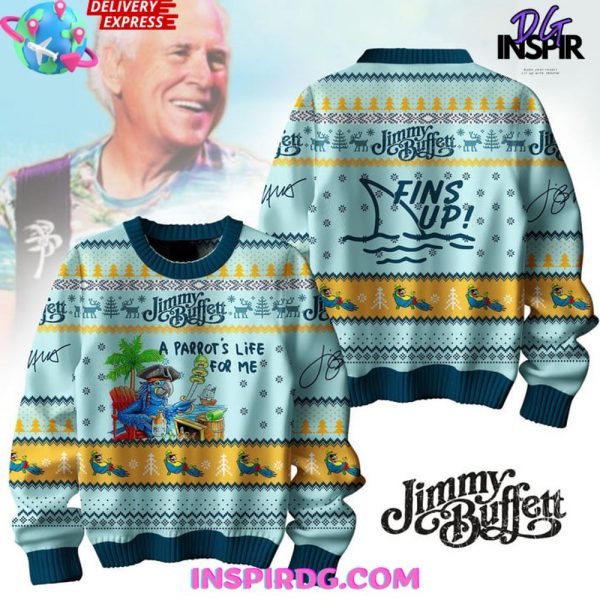 Jimmy Buffett Fins Up Edition Special Ugly Sweater