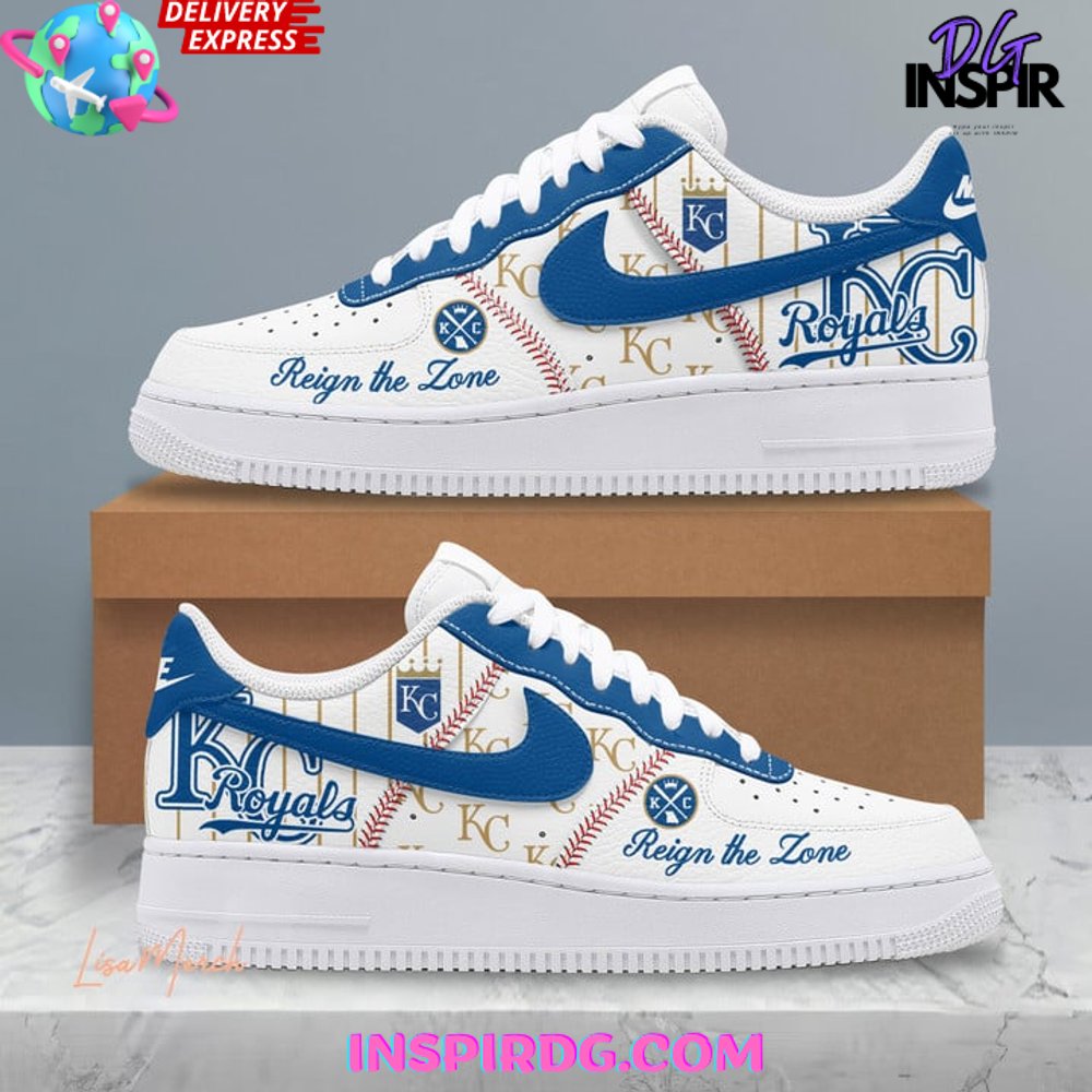 Kansas City Royals Reign The Zone Limited Edition Nike Air Force 1 InspirDG