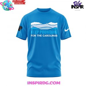 Carolina Panthers Keep Pounding 2024 Blue T-Shirt