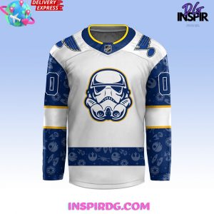 St. Louis Blues x Star Wars Night 2024 Custom Hockey Jersey