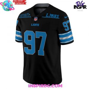 Detroit Lions Motor City Muscle 2024 Black Football Jersey InspirDG