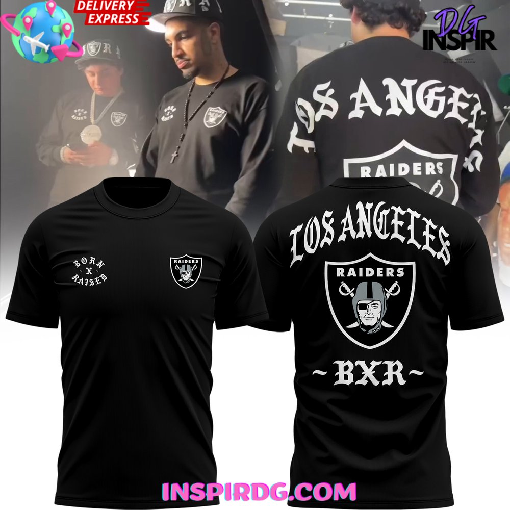 Las Vegas Raiders Born x Raised Limited Edition T Shirt InspirDG