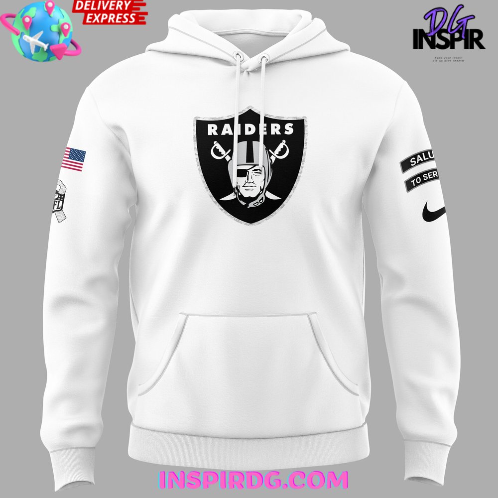 Raiders shops salute to service hoodie