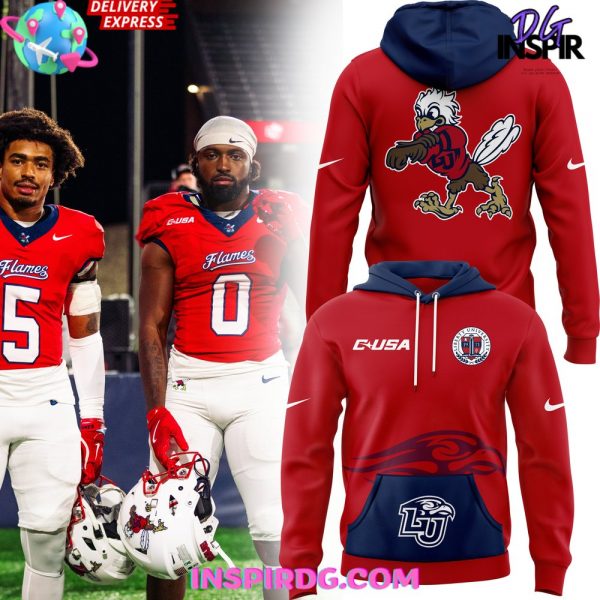 Liberty Flames Football Team Spirit 2024 Red Hoodie