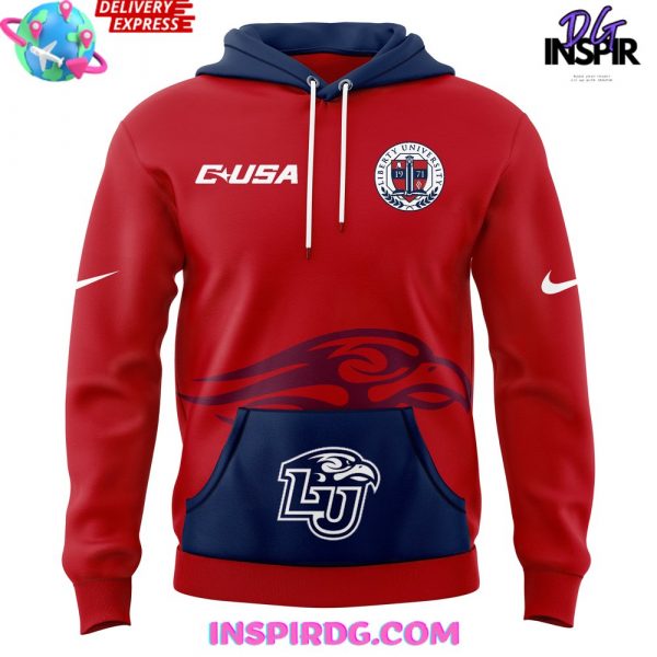 Liberty Flames Football Team Spirit 2024 Red Hoodie