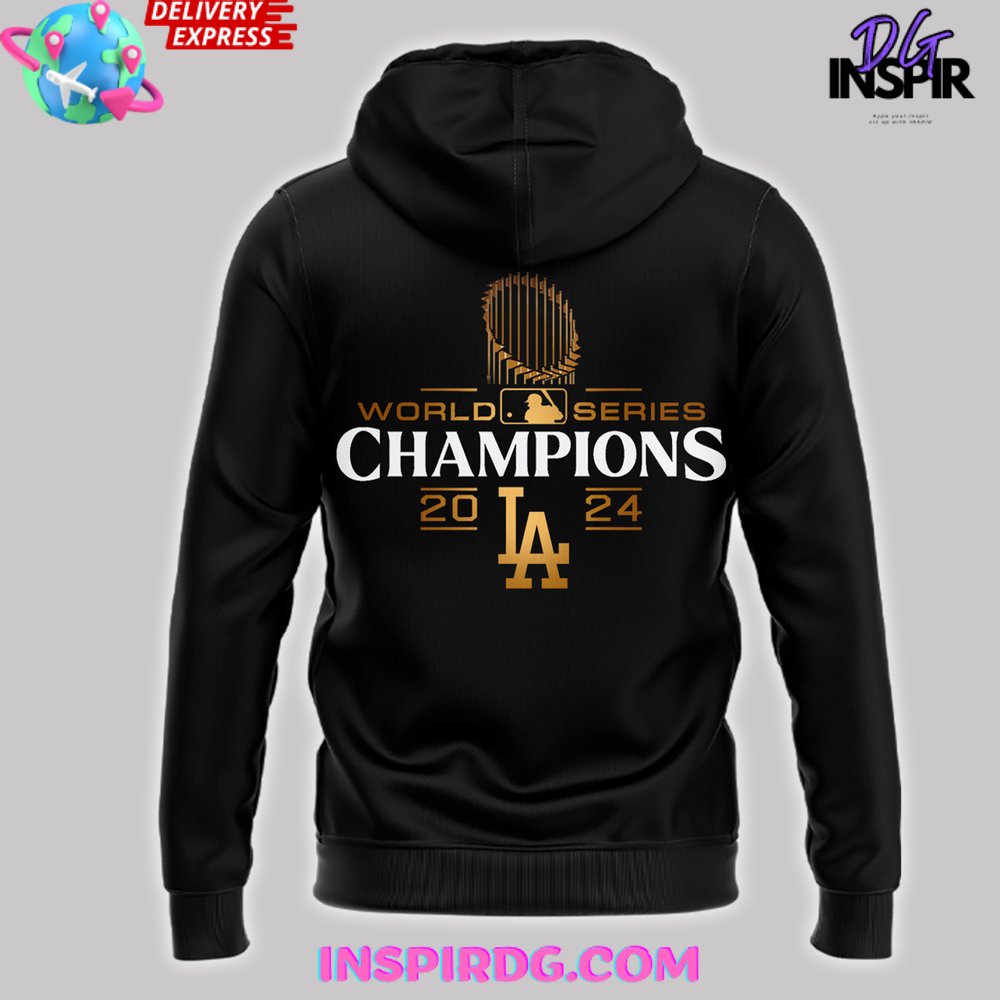 Los Angeles Dodgers World Series Champions 2024 Black Hoodie