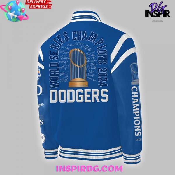 Los Angeles Dodgers World Series Champions 2024 Blue Baseball Jacket