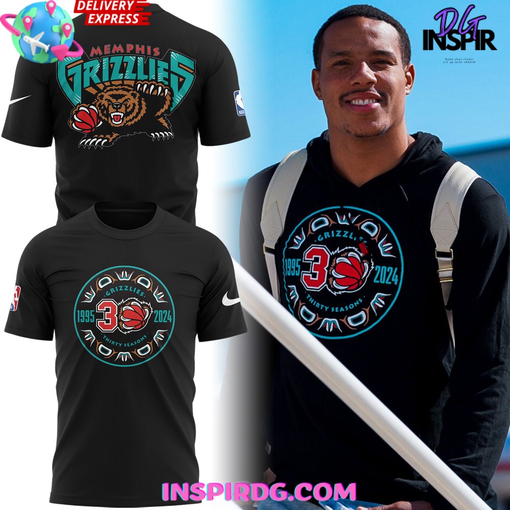 Memphis Grizzlies Thirty Seasons Special T-Shirt Memphis Grizzlies Thirty Seasons Special T-Shirt