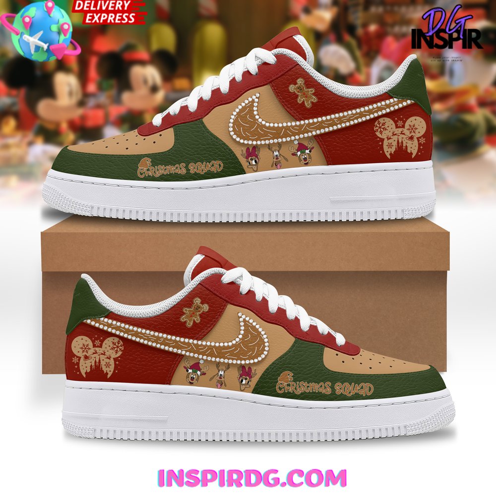 Mickey Mouse Christmas Squad Nike Air Force 1 Mickey Mouse Christmas Squad Nike Air Force 1