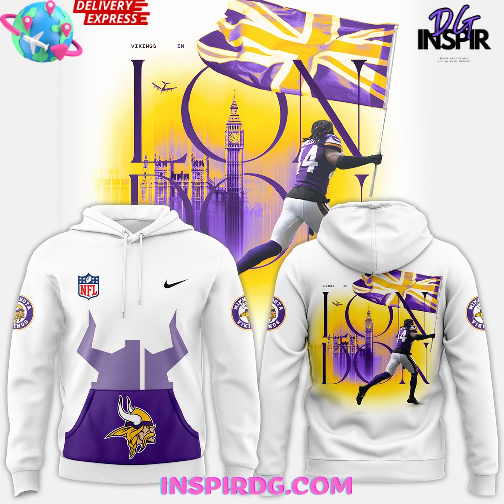 Nike vikings hoodie best sale