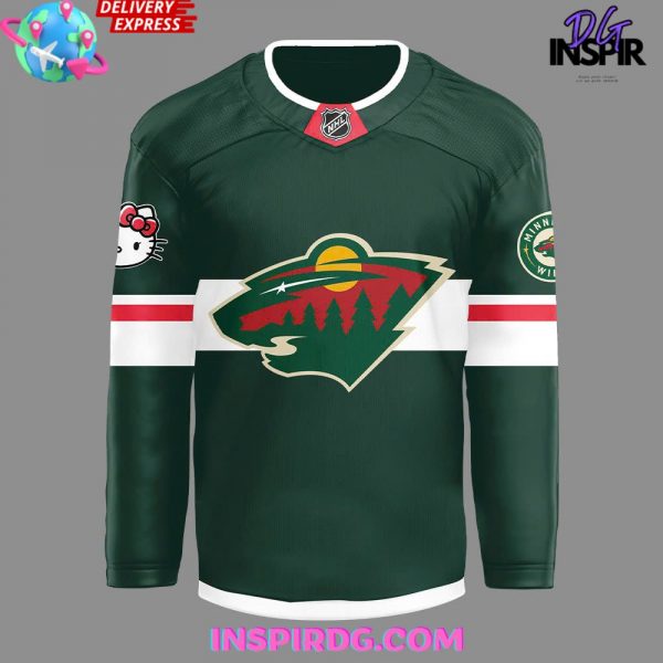 Minnesota Wild x Hello Kitty 50th Anniversary Limited Hockey Jersey