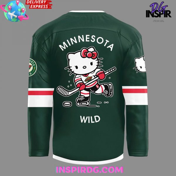 Minnesota Wild x Hello Kitty 50th Anniversary Limited Hockey Jersey