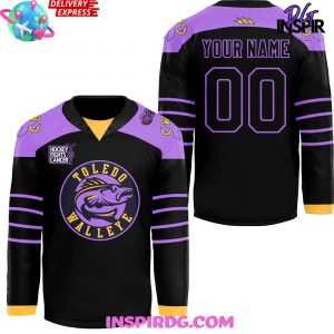 Toledo Walleye x Hockey Fight Cancer Night 2024 Hockey Jersey