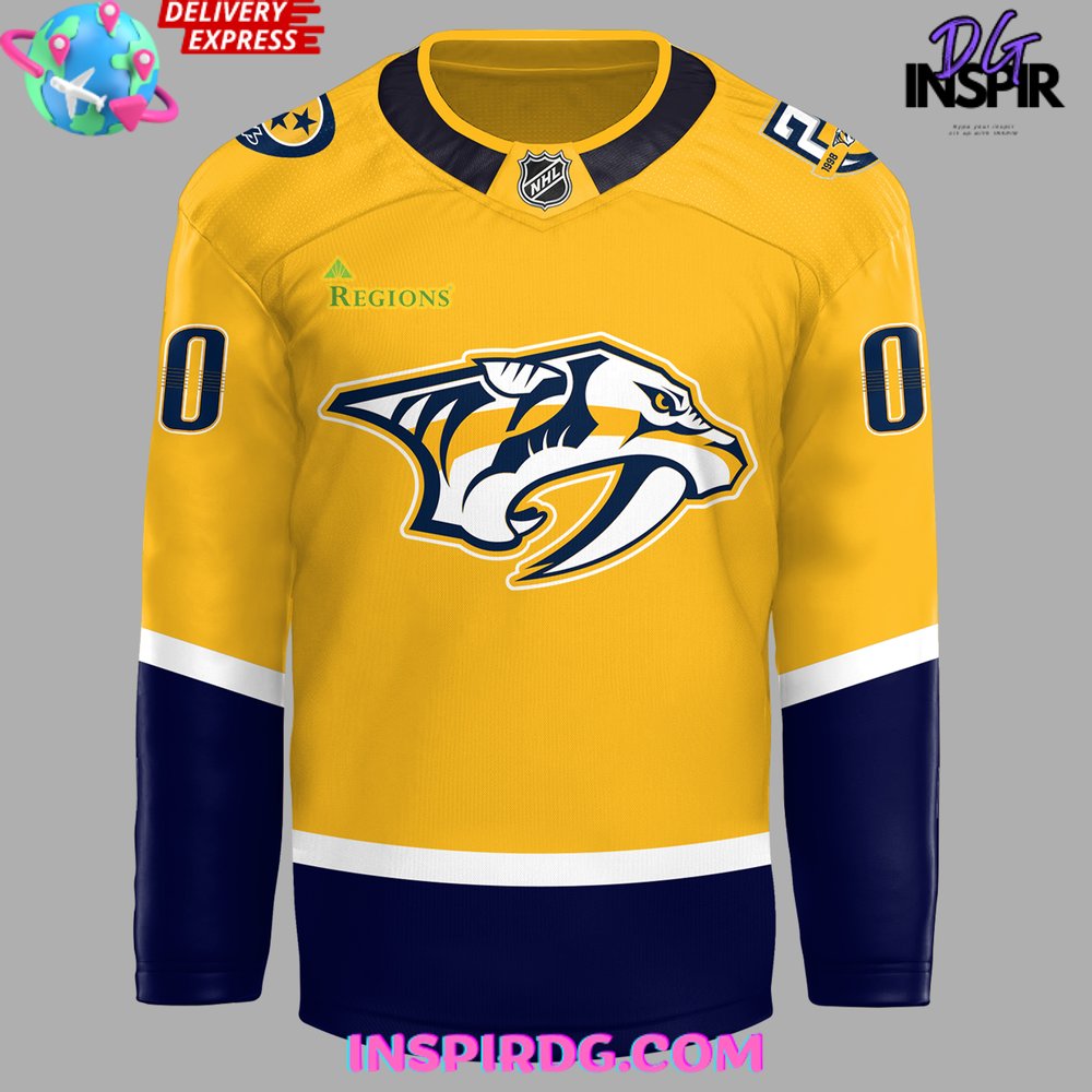 Nashville predators yellow jersey best sale