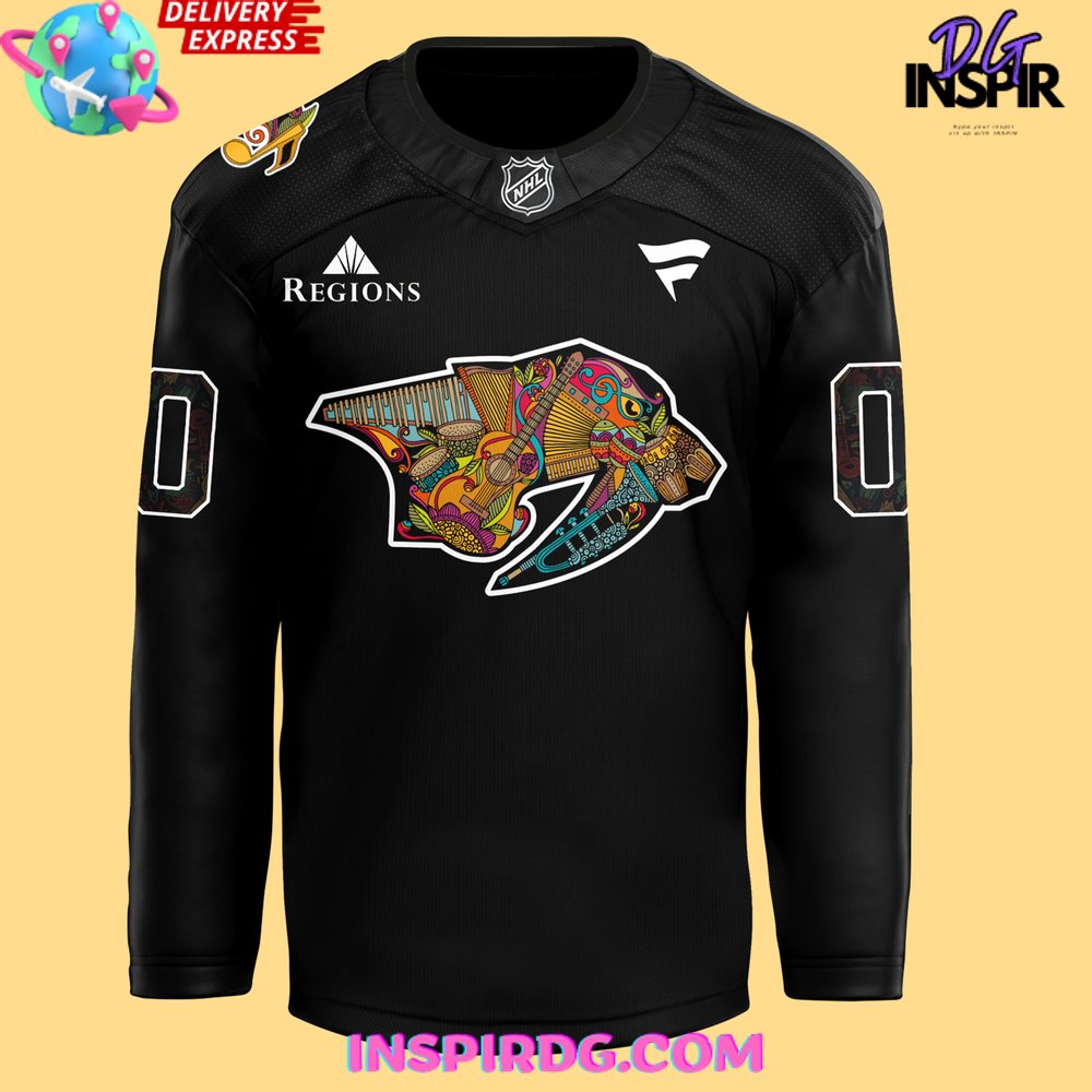 Nashville Predators x Hispanic Music Heritage Night 2024 Hockey Jersey InspirDG