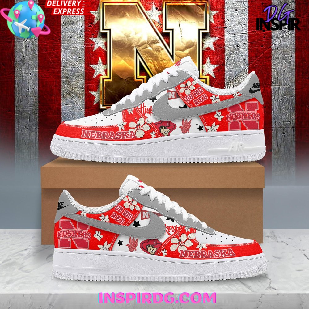 Nebraska Huskers Go Big Red Limited Edition Nike Air Force 1 InspirDG