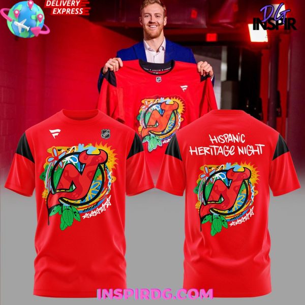 New Jersey Devils Hispanic Heritage Night 2024 T-Shirt