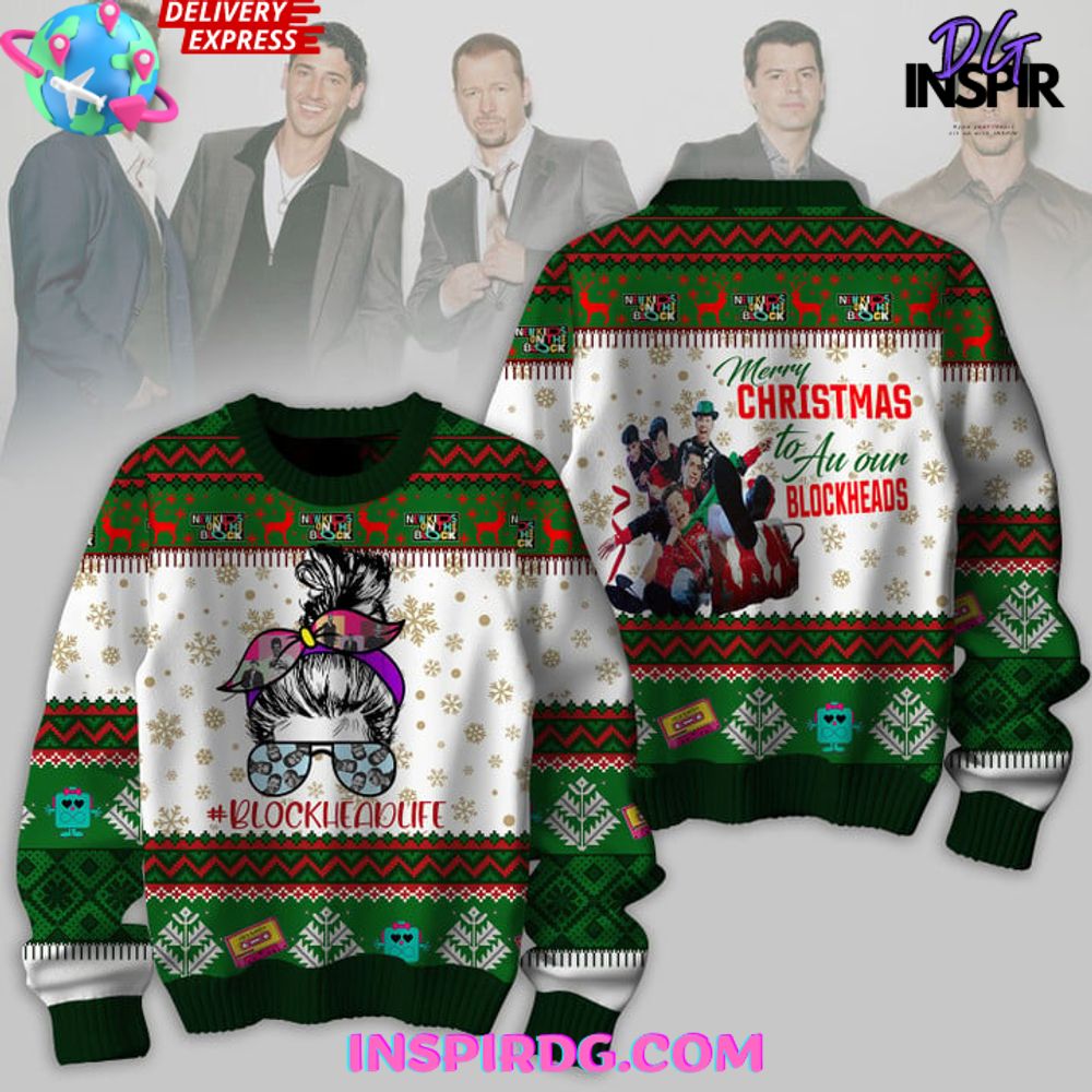 New Kids On The Block Merry Christmas 2024 Sweater InspirDG