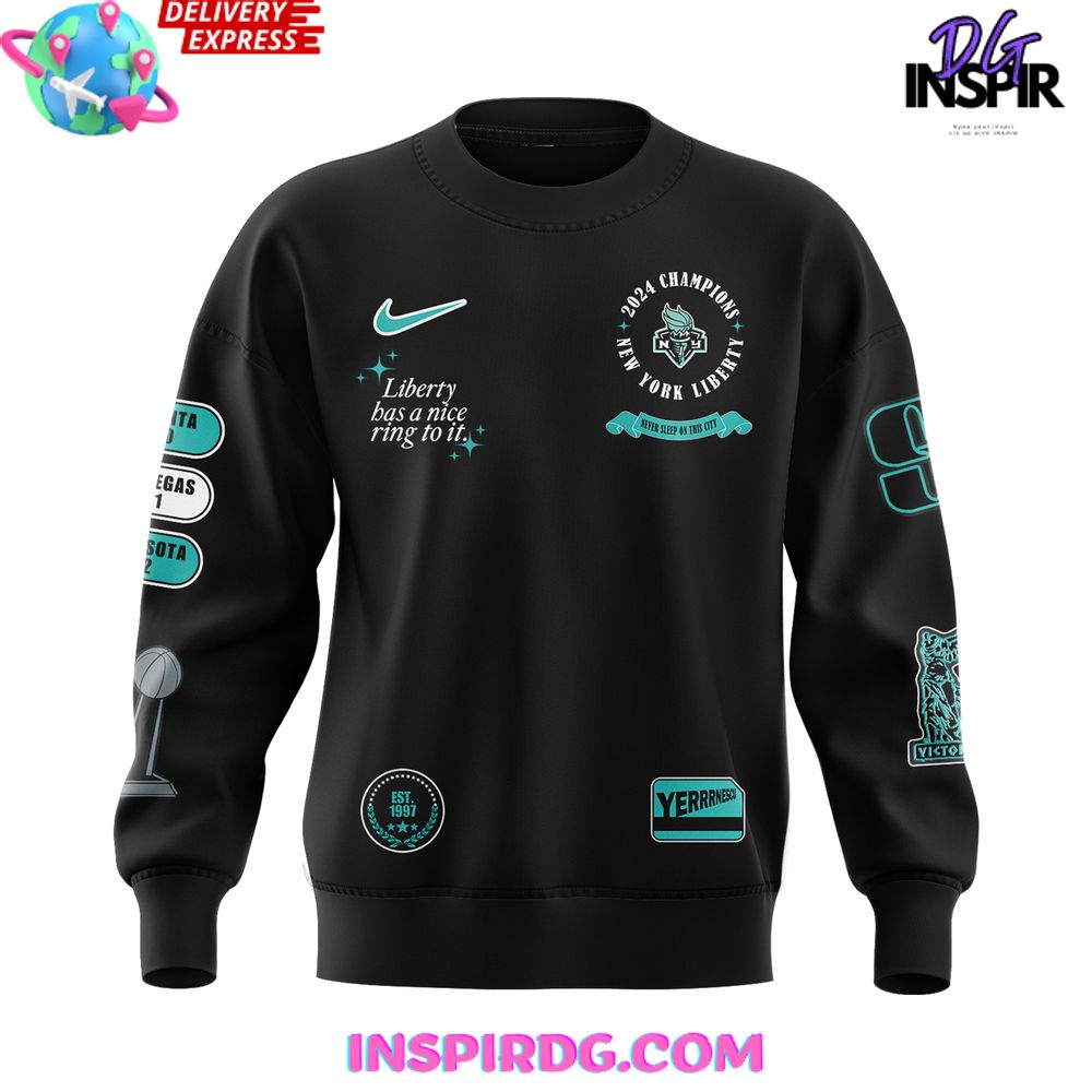 New York Liberty 2024 WNBA Champions Special Sweatshirt New York Liberty 2024 WNBA Champions Special Sweatshirt