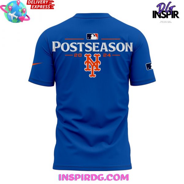 New York Mets October Ready 2024 Blue T-Shirt