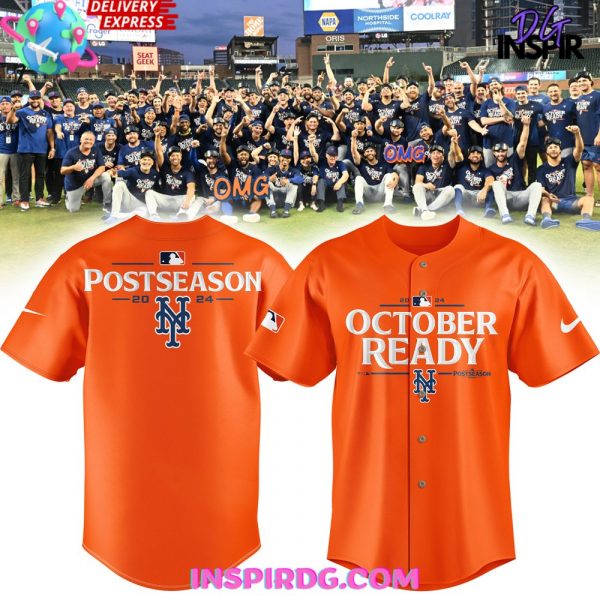 New York Mets October Ready 2024 Orange Baseball Jersey