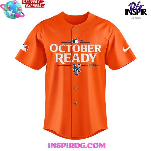 New York Mets October Ready 2024 Orange Baseball Jersey
