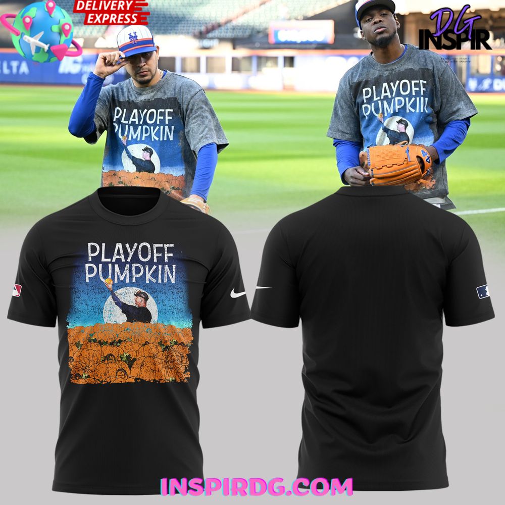 New York Mets Playoff Pumpkin T-Shirt New York Mets Playoff Pumpkin T-Shirt