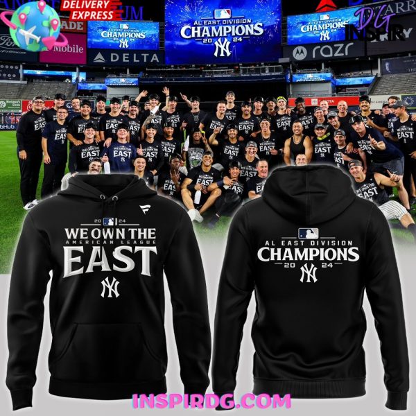 New York Yankees AL East Division Champions 2024 Black Hoodie