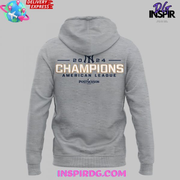 New York Yankees American League Champions 2024 Grey Hoodie