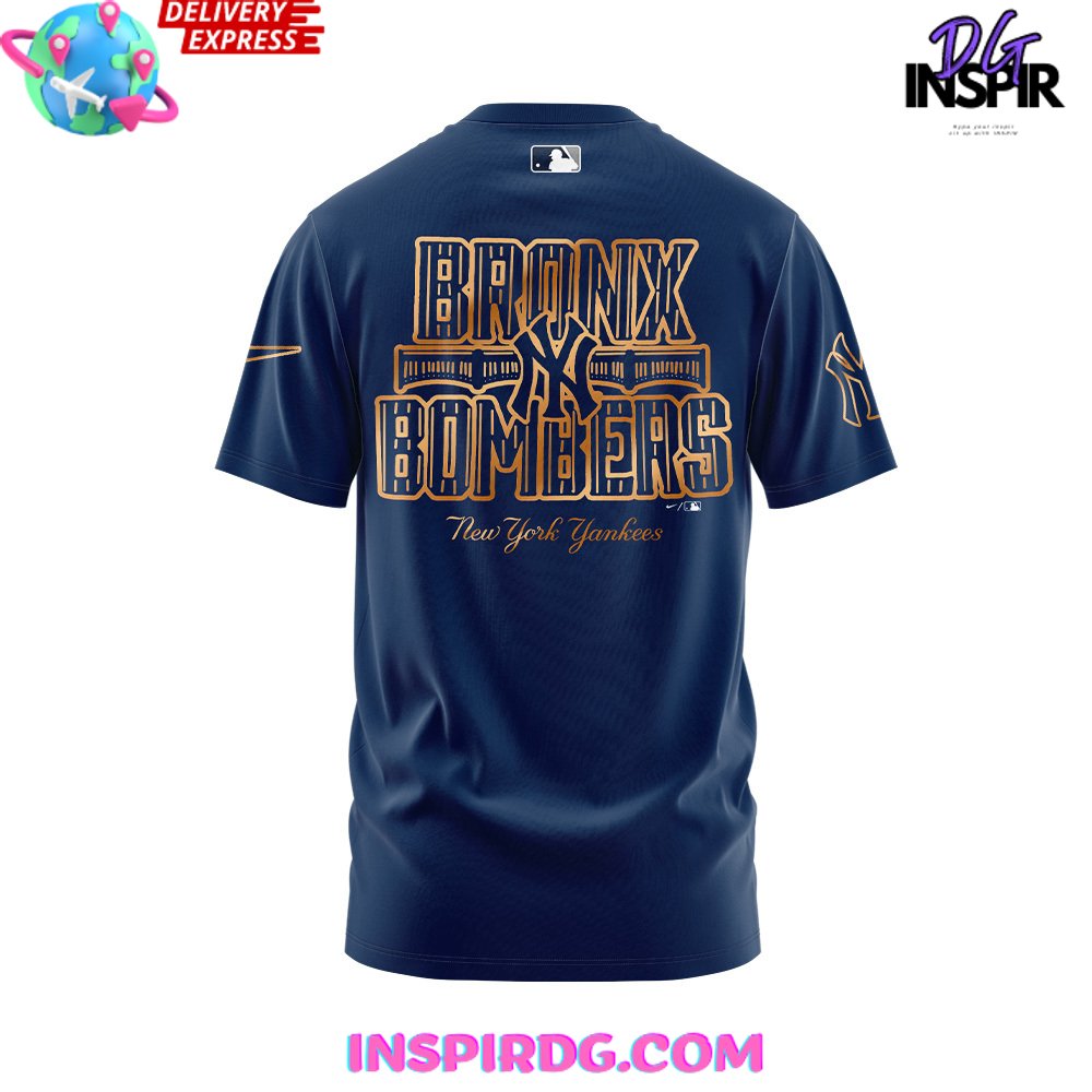 New York Yankees NLCS POUND Bronx Bomber 2024 T-Shirt New York Yankees NLCS POUND Bronx Bomber 2024 T-Shirt