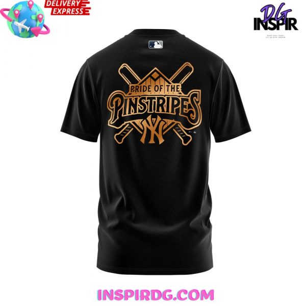 New York Yankees Pride of the Pinstripes 2024 Black T-Shirt