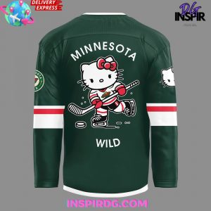 Minnesota Wild x Hello Kitty 50th Anniversary Limited Hockey Jersey