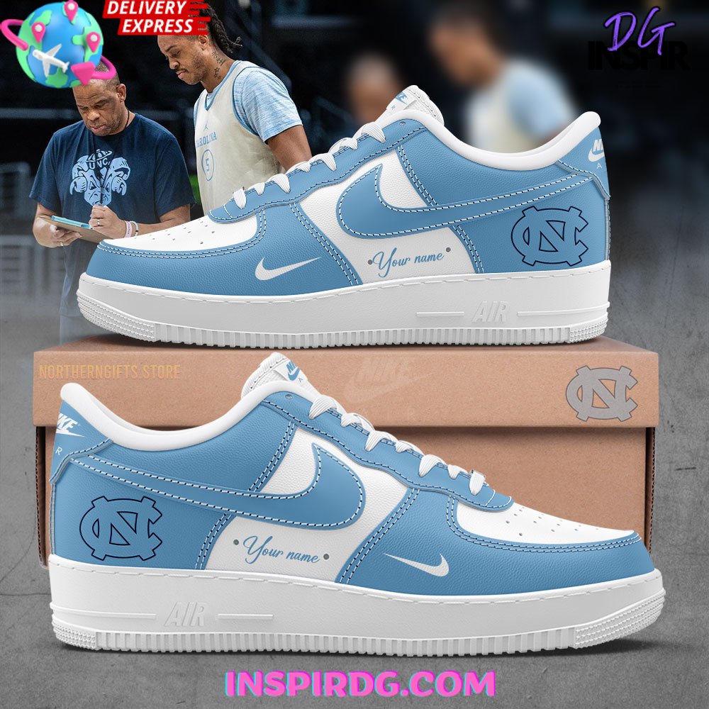 North Carolina Tar Heels Per Custom Nike Air Force 1 InspirDG