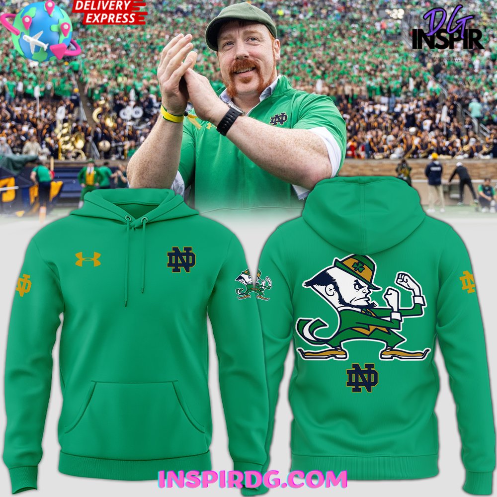 Notre Dame Fighting Irish Under Armour Football 2024 Hoodie InspirDG