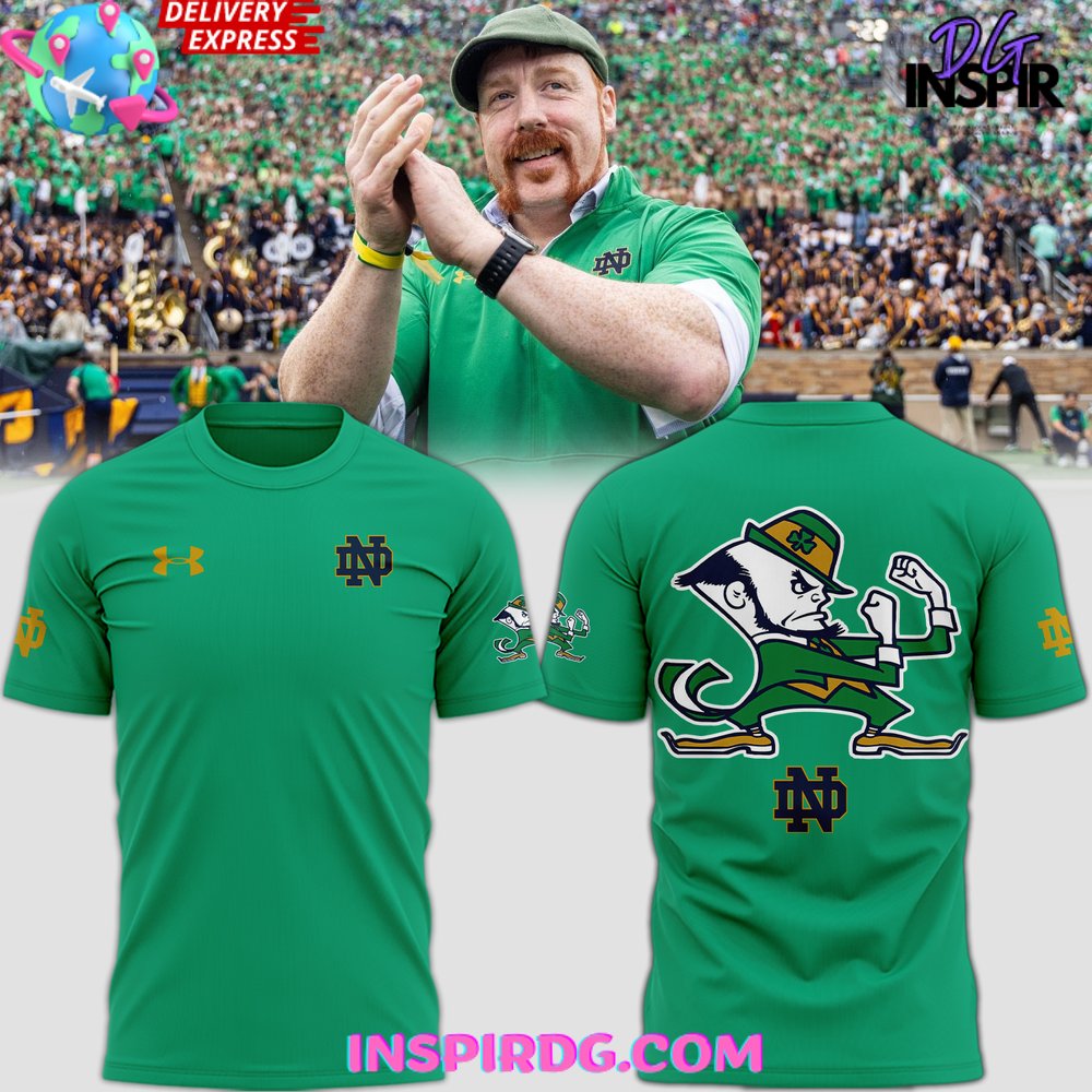 Notre Dame Fighting Irish Under Armour Football 2024 T Shirt InspirDG