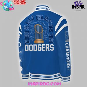 Los Angeles Dodgers World Series Champions 2024 Blue Baseball Jacket