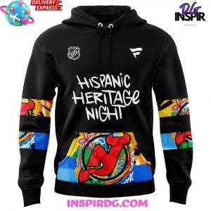 New Jersey Devils Hispanic Heritage Night 2024 Black Hoodie