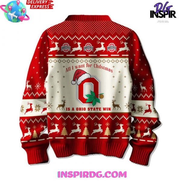 Ohio State Football All I Want For Christmas Sweater