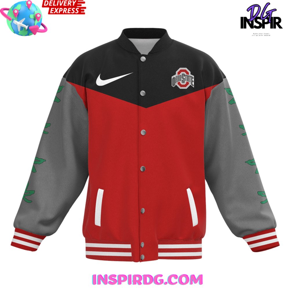 Ohio State Football Classic Nike Baseball Jacket InspirDG