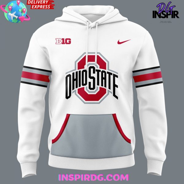 Ohio State Football Icy White 2024 Hoodie