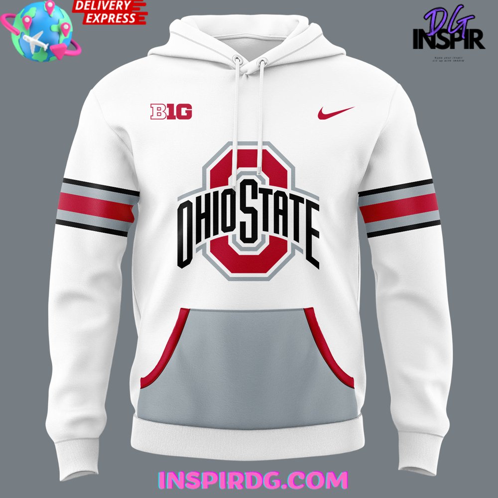Ohio State Football Icy White 2024 Hoodie Ohio State Football Icy White 2024 Hoodie