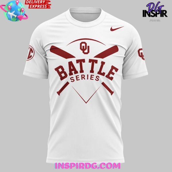 Oklahoma Football Battle Series 2024 White T-Shirt
