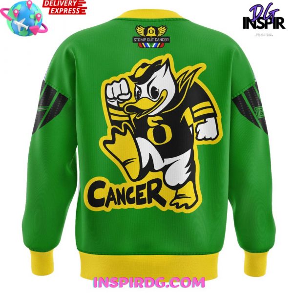 Oregon Ducks Stomp Out Cancer 2024 Green Sweatshirt