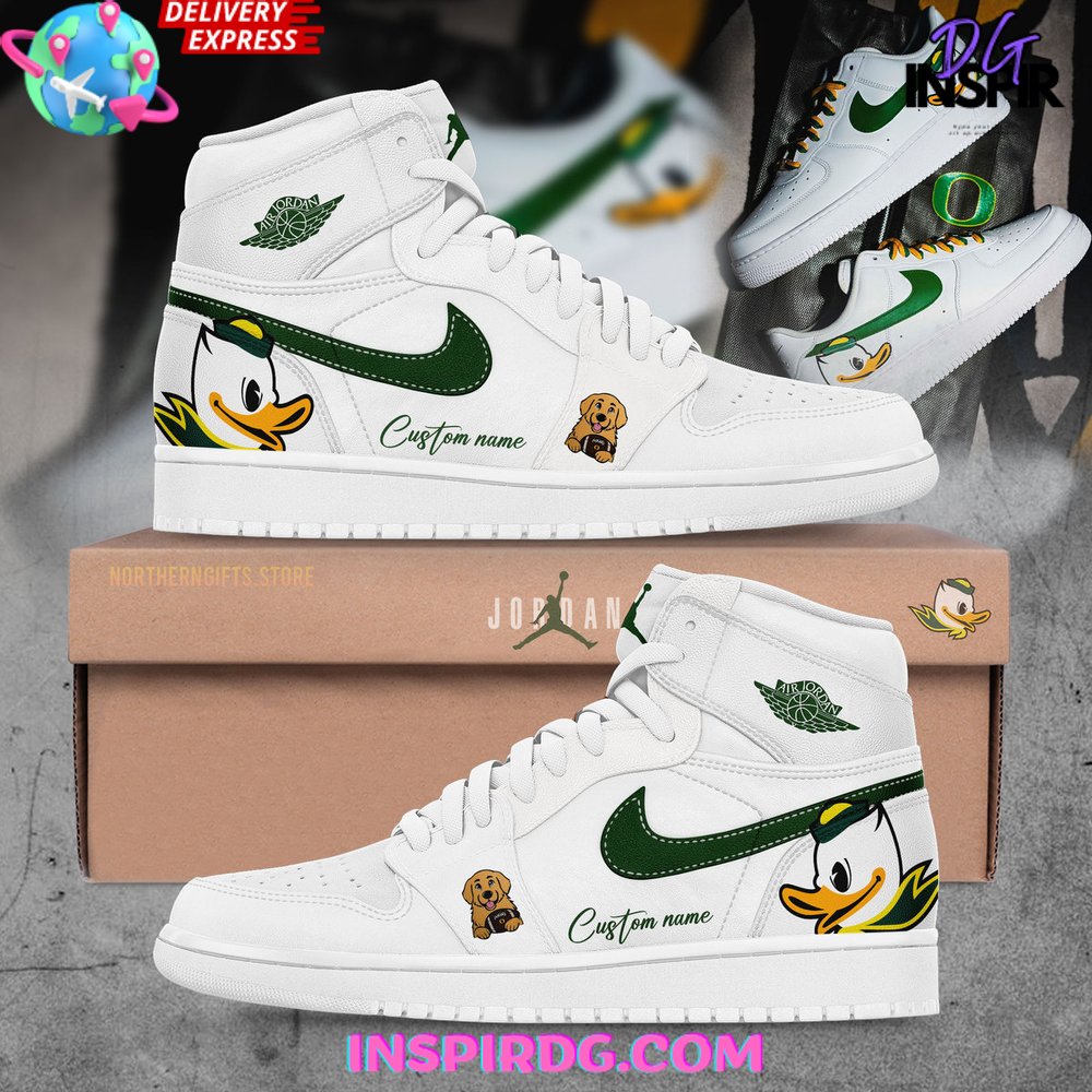 Oregon Ducks x Ben Herbstreit Limited Edition Nike Air Jordan 1 InspirDG