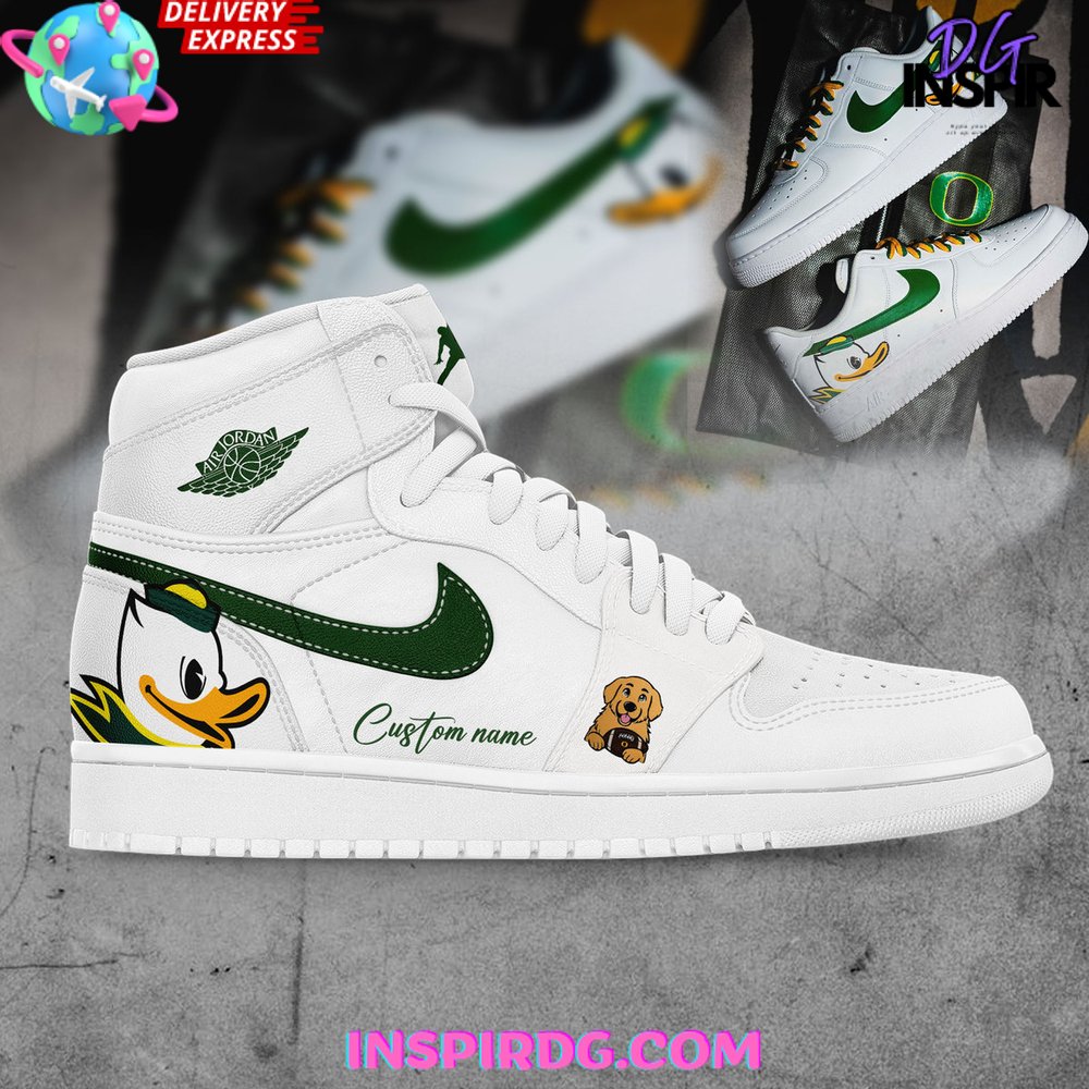 Oregon Ducks x Ben Herbstreit Limited Edition Nike Air Jordan 1 InspirDG