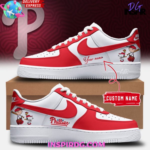 Philadelphia Phillies Snoopy Custom Nike Air Force 1