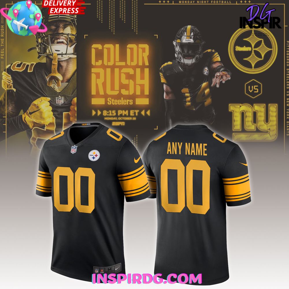 Pittsburgh Steelers Color Rush Limited Football Jersey InspirDG